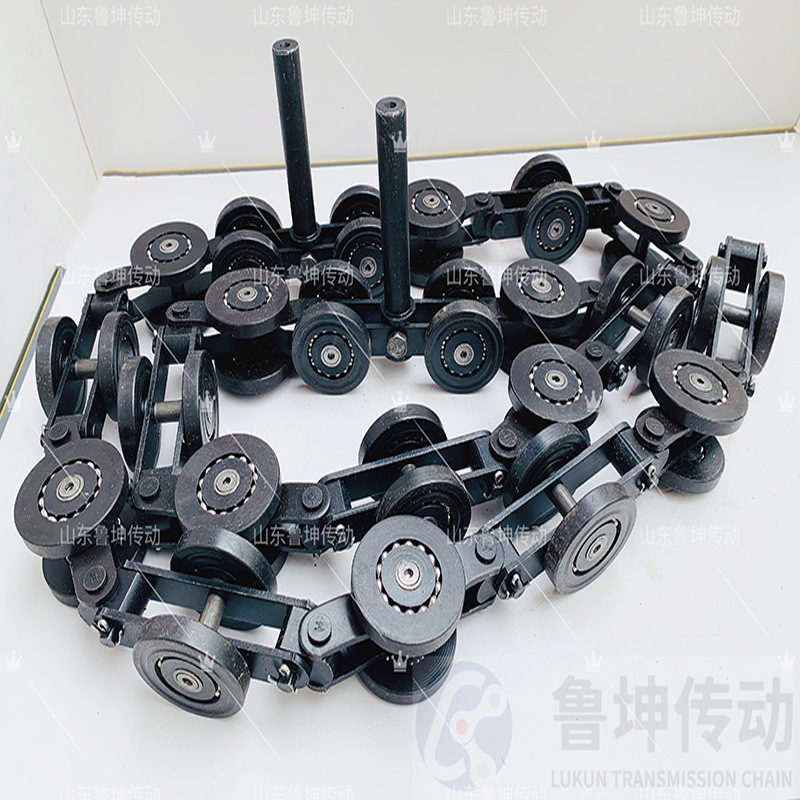 Single-guide wheel chain light-duty coating conveyor line, Taiwan QXT200 fixed lifting plate type double chain plate double guide wheel chain undefined