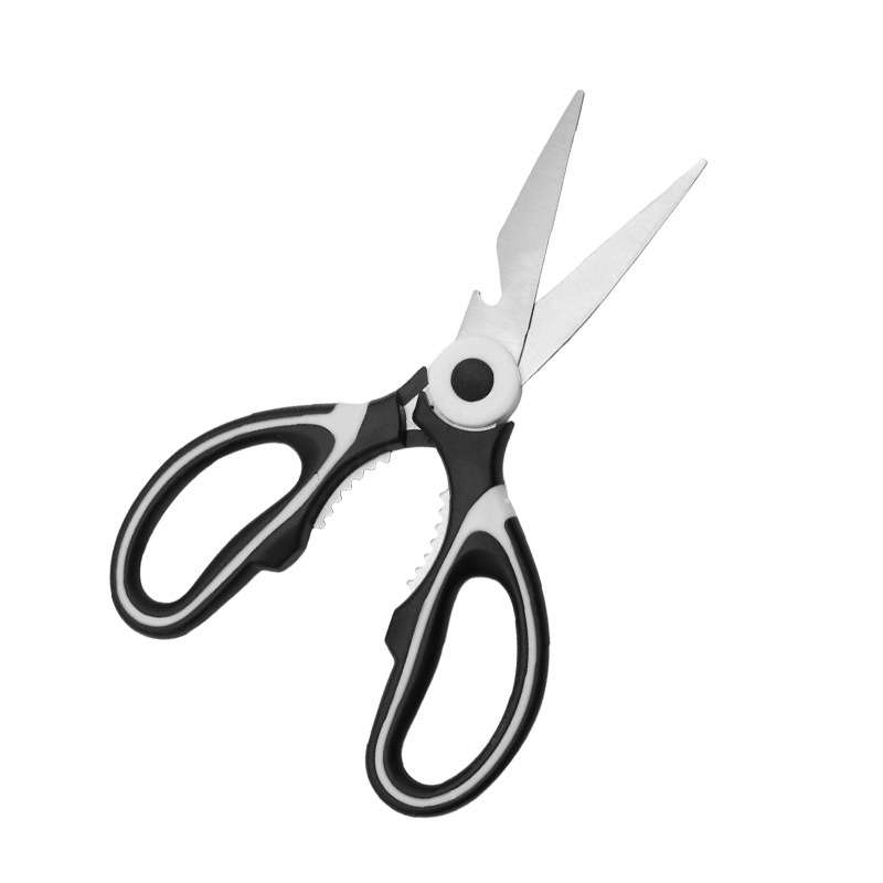 Wholesale and in-stock Panda scissors, kitchen meat and walnut picking, multi-functional household sharp food stainless steel scissors Item Picture