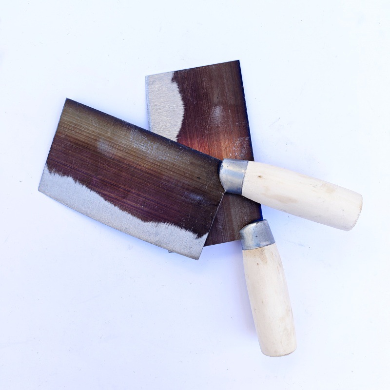 Wooden handle black knife, wooden handle small kitchen knife, household small kitchen knife, wholesale of two-yuan store and three-yuan store, wholesale supply details Picture