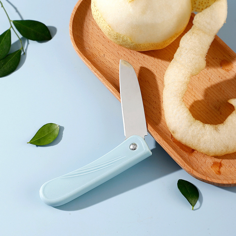 Fruit knife, folding knife, portable multi-functional, portable household stainless steel knife, fruit peel knife, kitchen knife Application Scenario