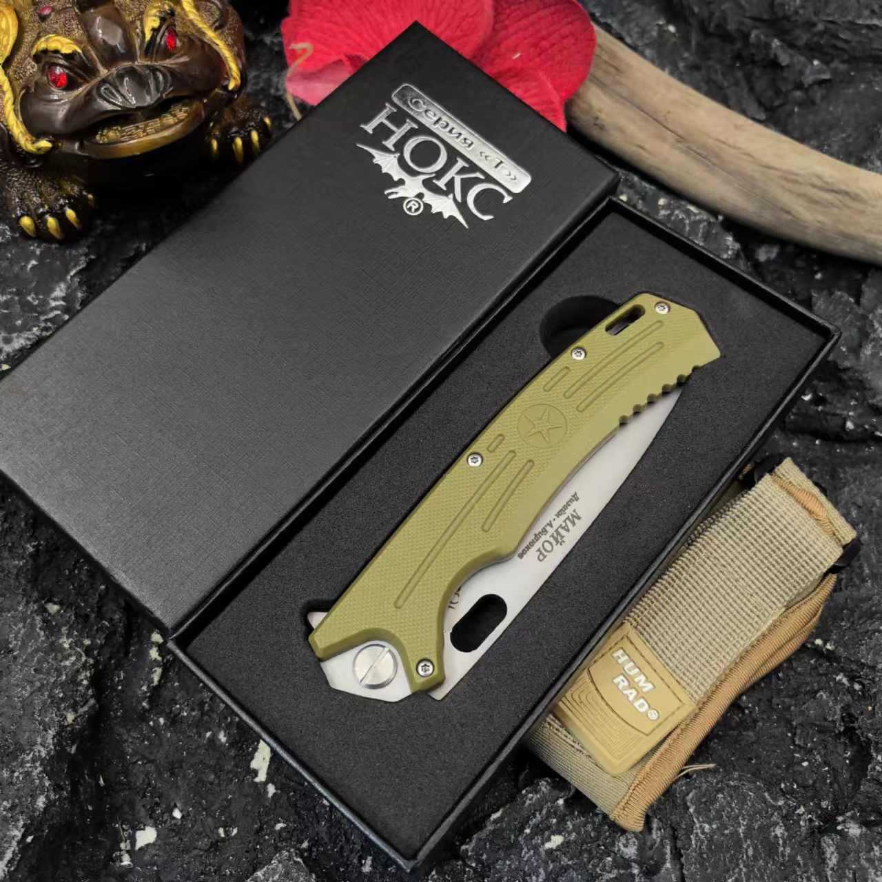 Outdoor folding knife, Russian HOKC knife, camping portable survival knife, outdoor folding knife, tactical knife undefined