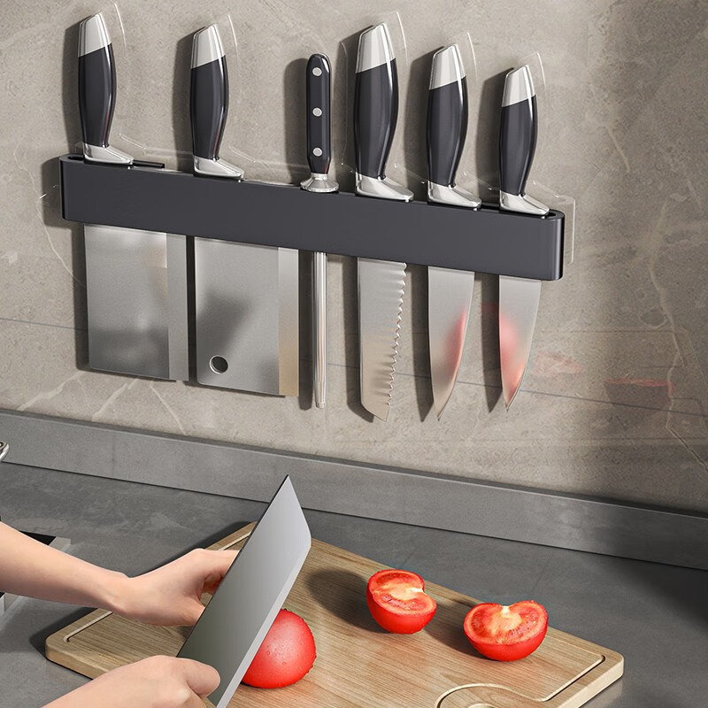 The manufacturer supplies multi-functional kitchen storage racks, knife racks, wall-mounted simple knife holders for storing kitchen knives and inserts Specification drawing