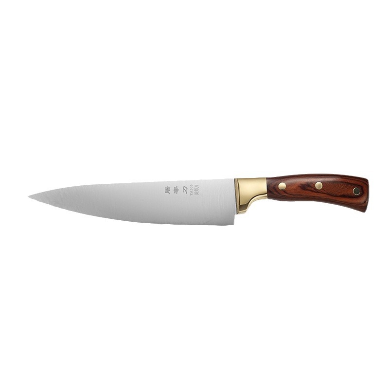 Copper-handled stainless steel slaughter knife, boning knife, meat cutting knife, peeling knife, chef's knife, sharp knife, bone-removing knife, sheep slaughtering and cutting knife Item Picture