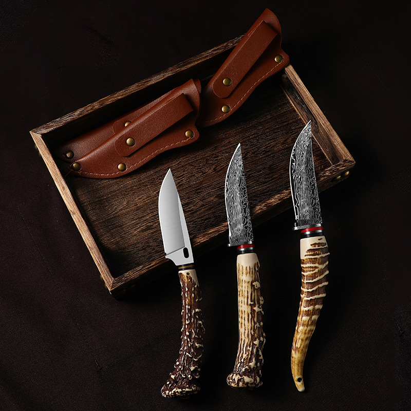 Mongolian small table knife, multi-functional meat knife, sharp and high-hardness fruit knife, household and outdoor slicing and meat cutting knife full figure