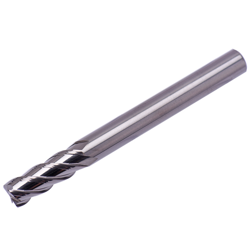 CNC metal ceramic milling cutter 65-degree flat-bottom four-edge mirror-finish super-hard ceramic milling cutter D2-D12 cross-border details Picture