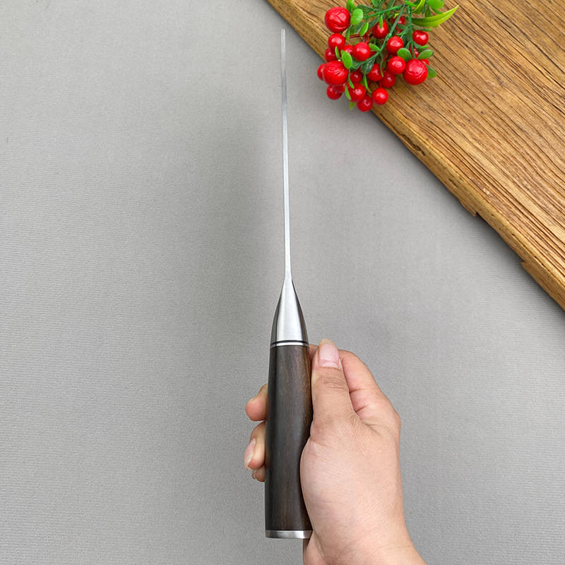 Household 9cr high-hardness kitchen knife, solid wood handle, Yangjiang kitchen knife manufacturer, stainless steel chopping knife, vegetable and meat cutting knife Application Scenario