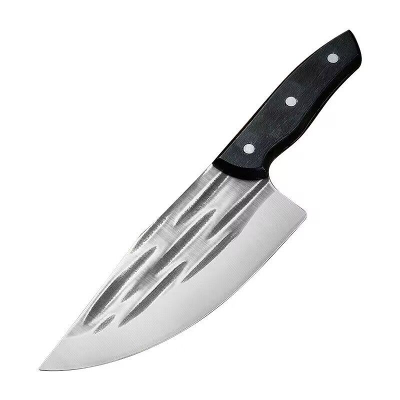 Forged bone-picking knife, pig slaughtering and meat cutting knife, butcher's special pork knife, hand-hammered meat shaving knife, professional cutting knife for slaughtering Item Picture