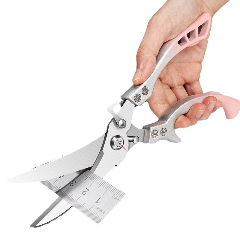 Giant Factory direct sales German kitchen scissors, multi-functional bone-cutting special scissors, high hardness, sharp, commercial chicken bone scissors Item Picture