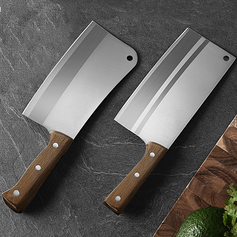 Wholesale of household kitchen knives, stainless steel special chopping, bone chopping, slicing, vegetable and meat cutting, kitchen knives, forging full figure