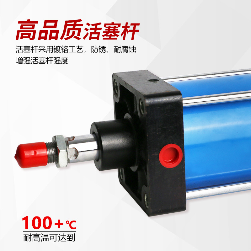 RIH Ruiheng QGB cylinders, domestic heavy-duty iron cylinders, QGB large-bore cylinders, cylinder pneumatic components Specification drawing