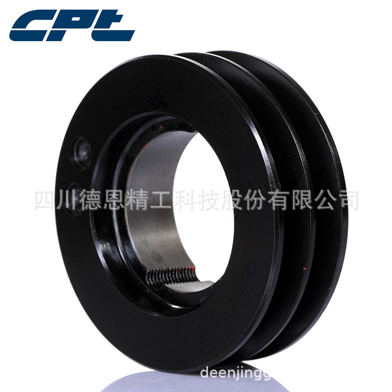 CPT European standard pulley SPA106-02-1610, pitch 106, two-slot compatible conical sleeve 1610 details Picture