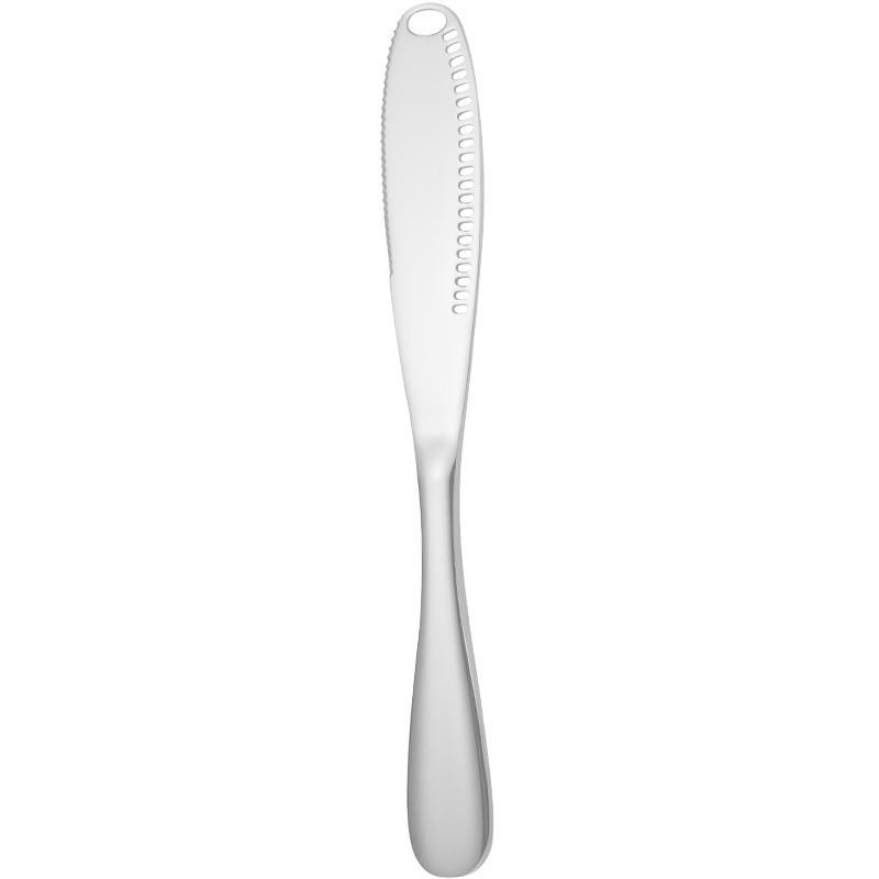 Amazon Butter Knife 430 stainless steel butter knife with holes, Cheese and cheese knife, breakfast bread jam spatula Item Picture