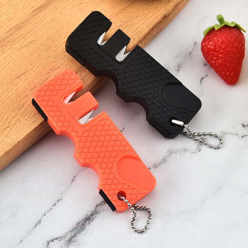 Cross-border exclusive knife sharpener, mini portable knife sharpener stand, kitchen household fruit knife, whetstone full figure