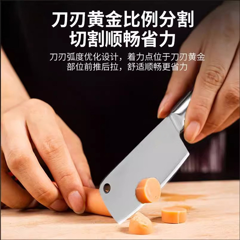 Stainless steel cheese knife, household small kitchen knife, butter and cheese knife, hollow handle butter knife, kitchen baking fruit knife details Picture