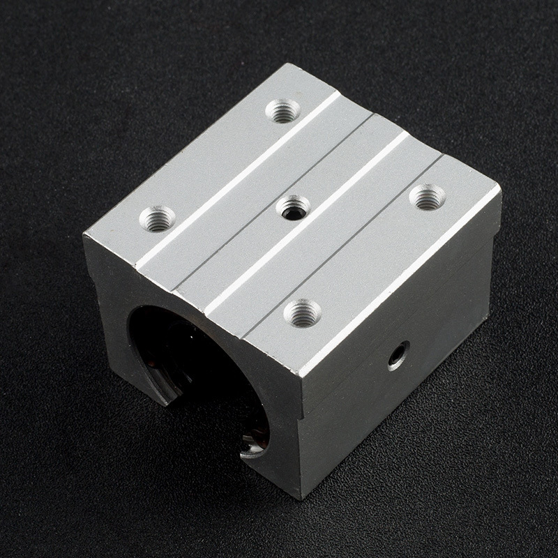 Cylindrical linear guide, SBR aluminum support, guide rail slider, aluminum alloy guide rail, linear guide, woodworking slide table, aluminum support undefined