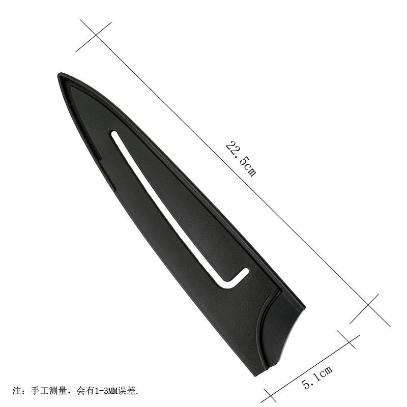 Factory stock of plastic chef knife covers, bread knife covers and fruit knife covers full figure