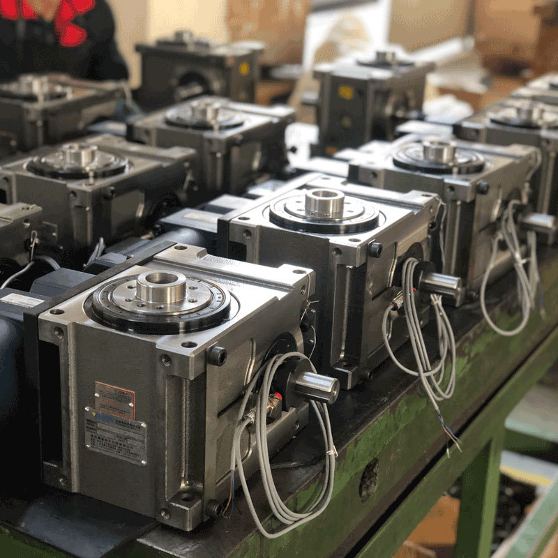 The 70DF high-speed CAM indexer turntable is a precision CAM intermittent indexer with parallel installation of synchronous wheels details Picture