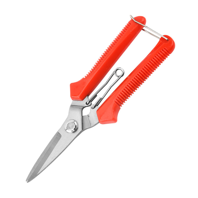 Manufacturer's direct delivery of stainless steel scissors with keel, branch shears, iron sheet shears, lightweight and sharp industrial electronic wire shears Item Picture