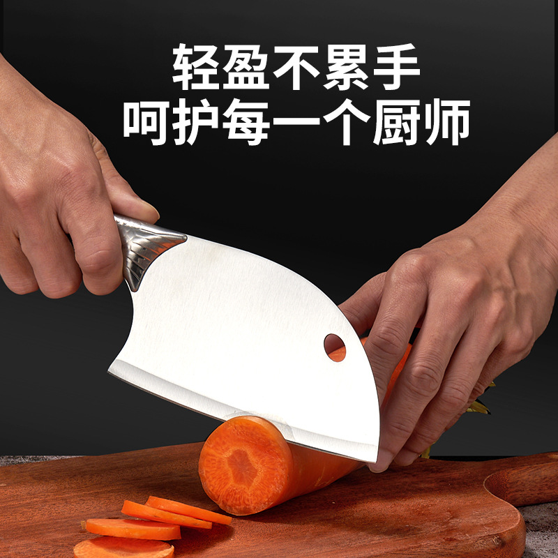 Kitchen knife, household slicing knife, sharp fruit knife for peeling fruits, cutting meat and vegetables, stainless steel all-steel knife for killing fish Specification drawing