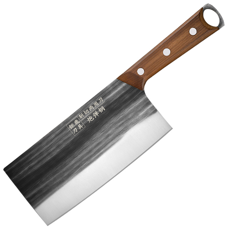 Hand-forged chopping knives, kitchen knives, chef knives, household kitchen knives, stainless steel meat slicers are in stock and available for delivery Item Picture