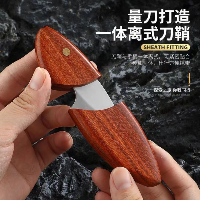 Mini knife, popular fruit knife, express delivery knife, little fat dolphin knife, high hardness and sharp knife, portable camping knife Specification drawing