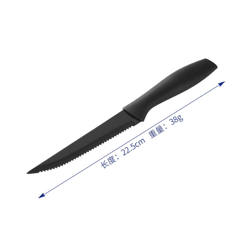 Original manufacturer's cross-border stainless steel serrated steak knife set, non-stick, household kitchen, Western cuisine knife, hotel steak knife Application Scenario