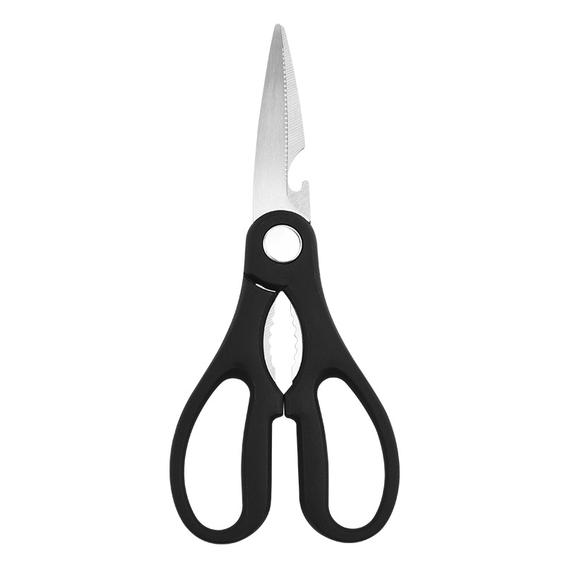 Stainless steel multi-functional kitchen scissors, chicken bone and chicken feet scissors, wholesale kitchen scissors, household powerful small scissors Item Picture