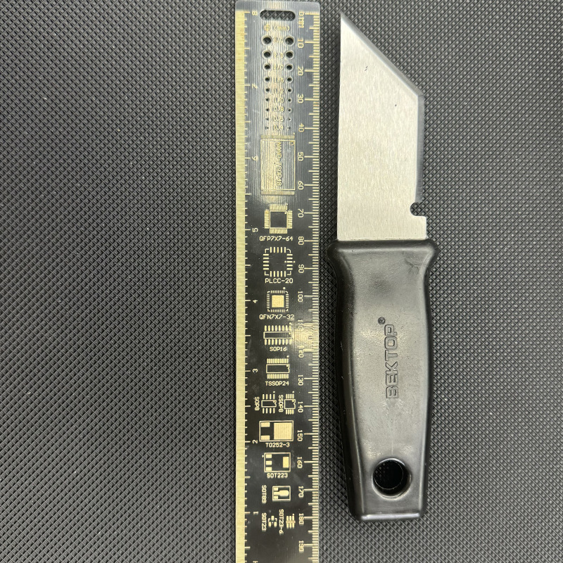 Stainless steel shoe repair knife, leather shoe knife, leather cutting knife, ABS plastic handle, sharp blade, specially designed for cutting leather materials and fabrics details Picture