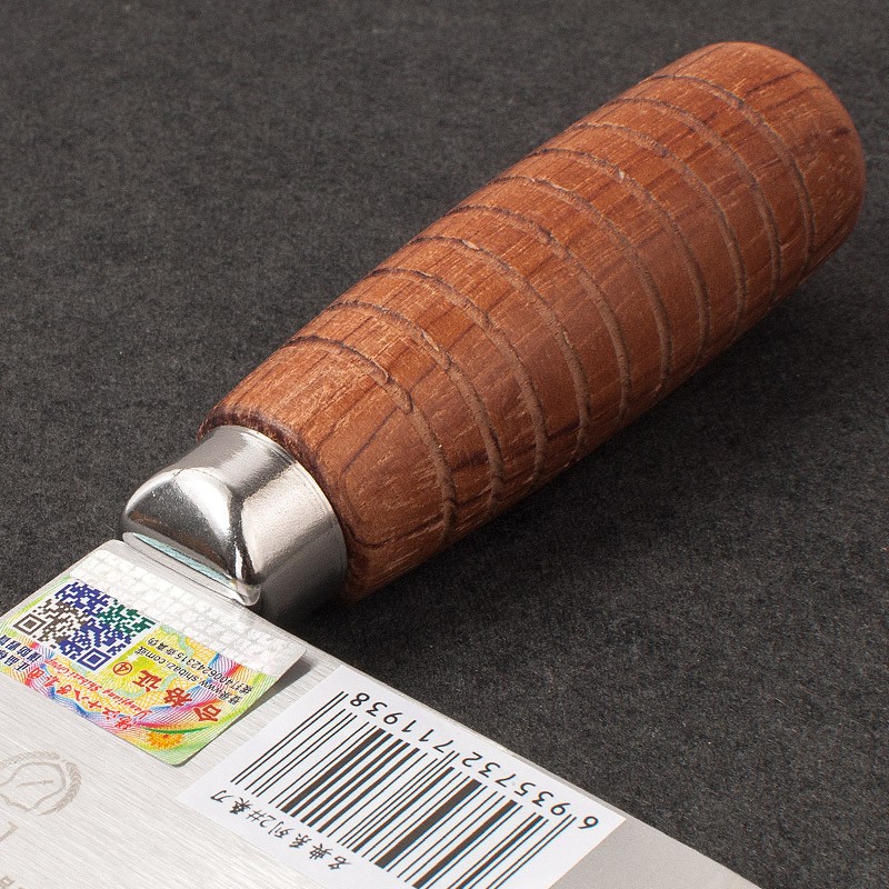 Eighteen Sons is a famous household kitchen knife in the style of a chef from Yangjiang. It is made of three-piece steel and is known as the classic Mulberry knife F208-1-2 Specification drawing