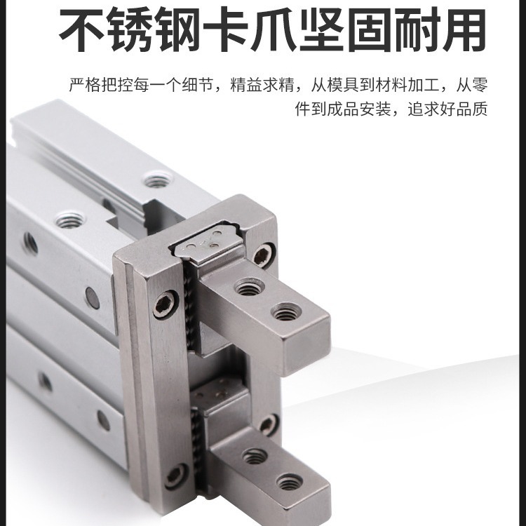 SMC type pneumatic finger cylinder mhz2-16D small parallel mechanical gripper 10D/20d/25d/32d/40d Specification drawing