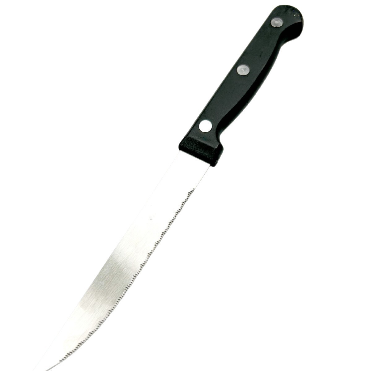 pp handle steak knife set, stainless steel serrated steak knife, hotel knife, Western cuisine knife steakknive, sharp Item Picture