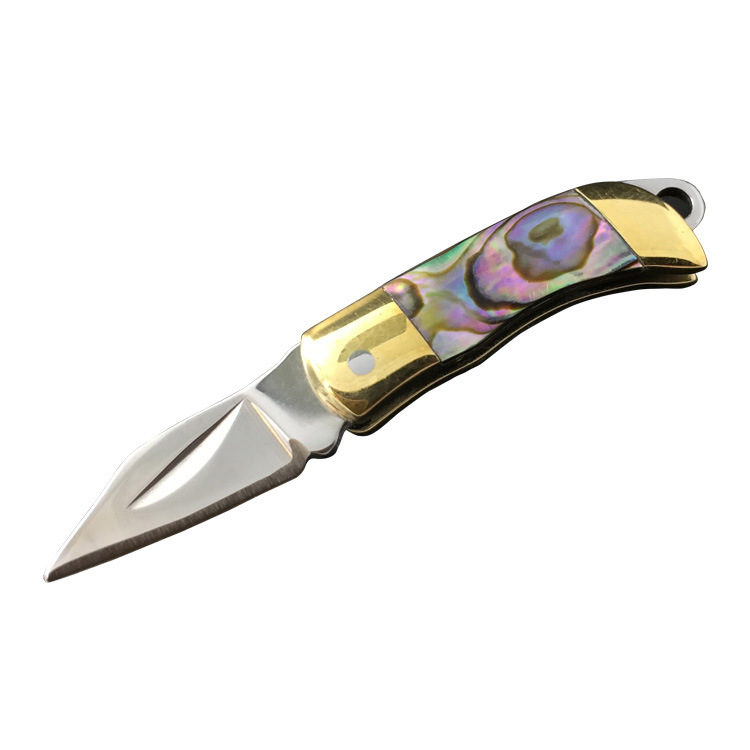 Factory direct sales of shell mini knives, exquisite pocket knives, portable folding knives, gift small folding knives Item Picture