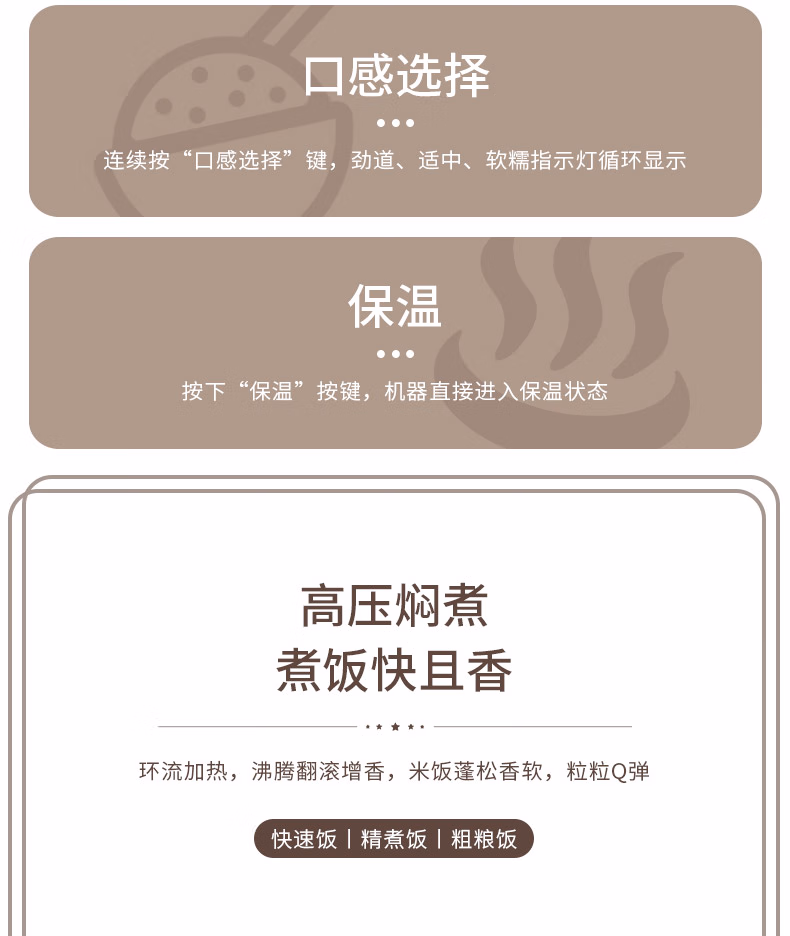 批发包邮！大宇DAEWOO智能电压力锅4L多功能煮饭煲汤DYYL-4L13详情11