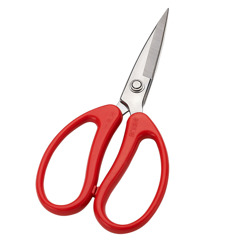 Daji household tools, powerful scissors for stainless steel office paper-cutting, large scissors for opening express packages, pressing grooves, forging and rust prevention Item Picture