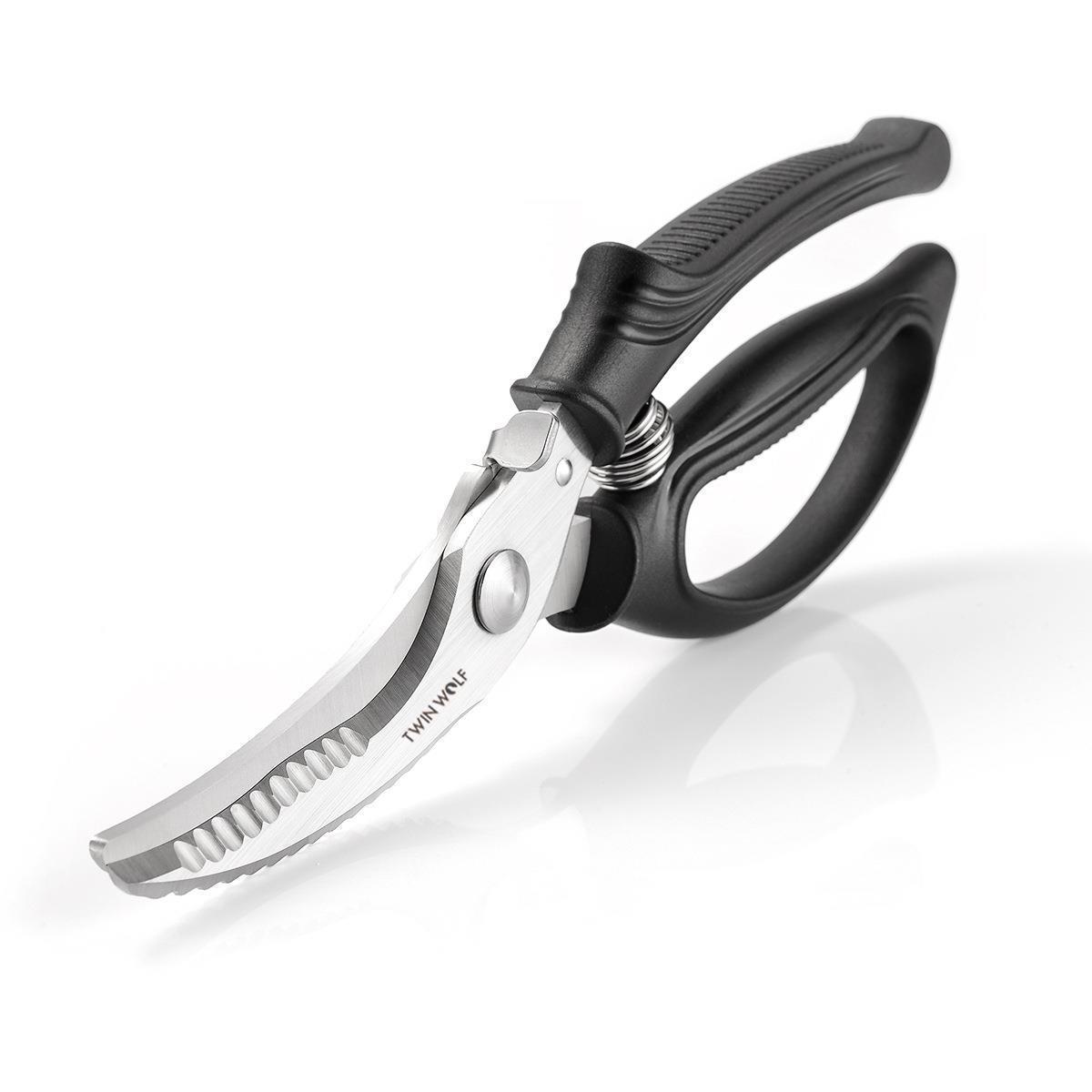 New kitchen scissors, powerful chicken bone scissors, multi-purpose household scissors, poultry and fish bone scissors, barbecue scissors wholesale Item Picture