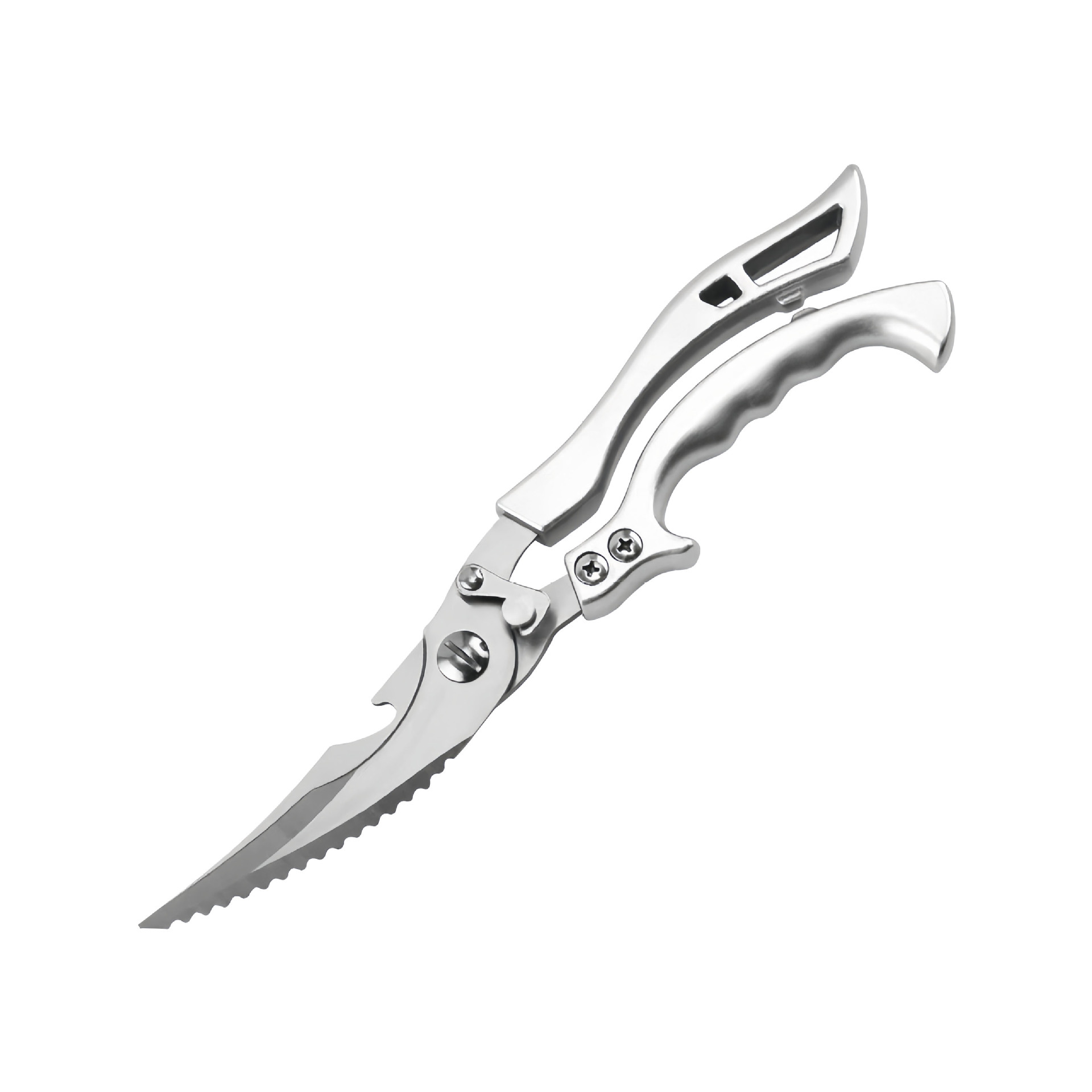Kitchen scissors, multi-functional thickened stainless steel chicken bone scissors, household bone and meat scissors, fish scale scraping, bottle cap opening powerful scissors Item Picture