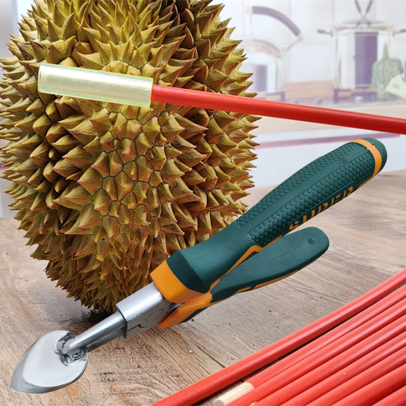 Durian stick to open durian, durian opener pliers, fruit inspection, durian stick to open durian tools undefined