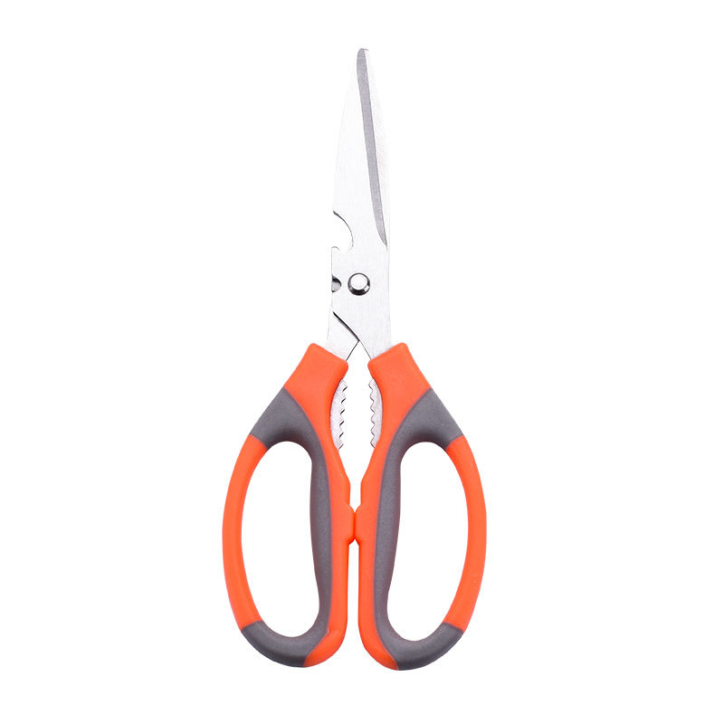 Scissors, household kitchen scissors, stainless steel scissors, multi-functional powerful scissors, chicken, duck and fish bone scissors, barbecue scissors, factory direct sales Item Picture