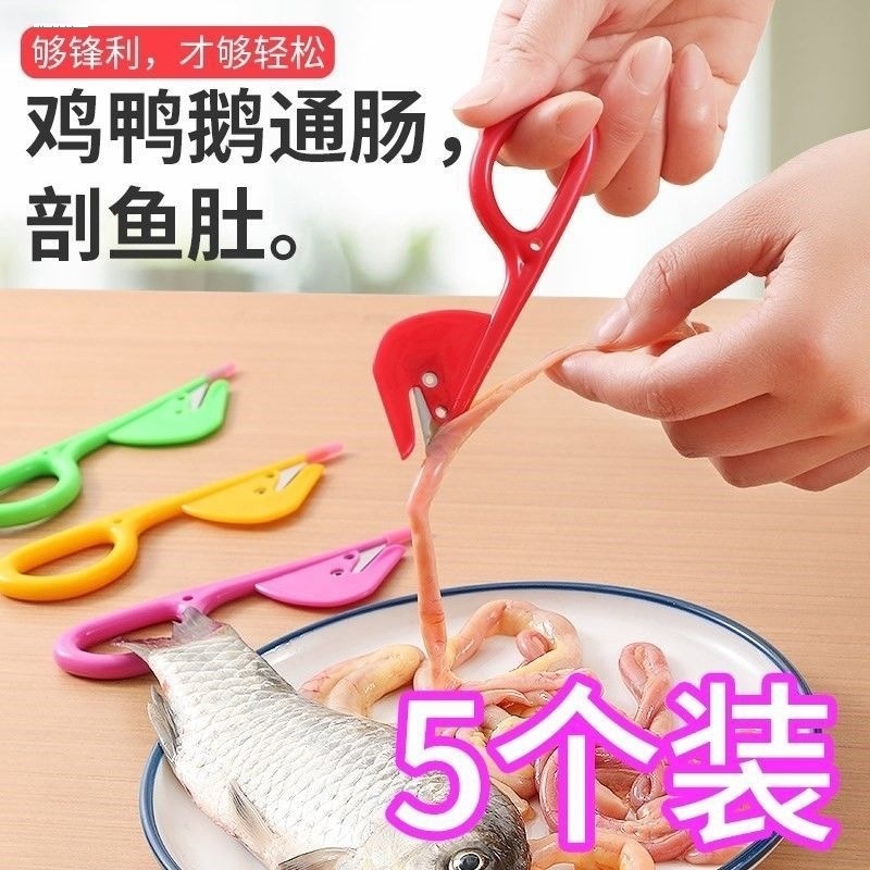 Chicken and duck intestine cleaning knife, fish cutting, loach killing, eel chicken intestine knife, chicken intestine cutting tool, chicken intestine opening, picking, cleaning, flipping chicken intestines, intestine piercing knife Specification drawing