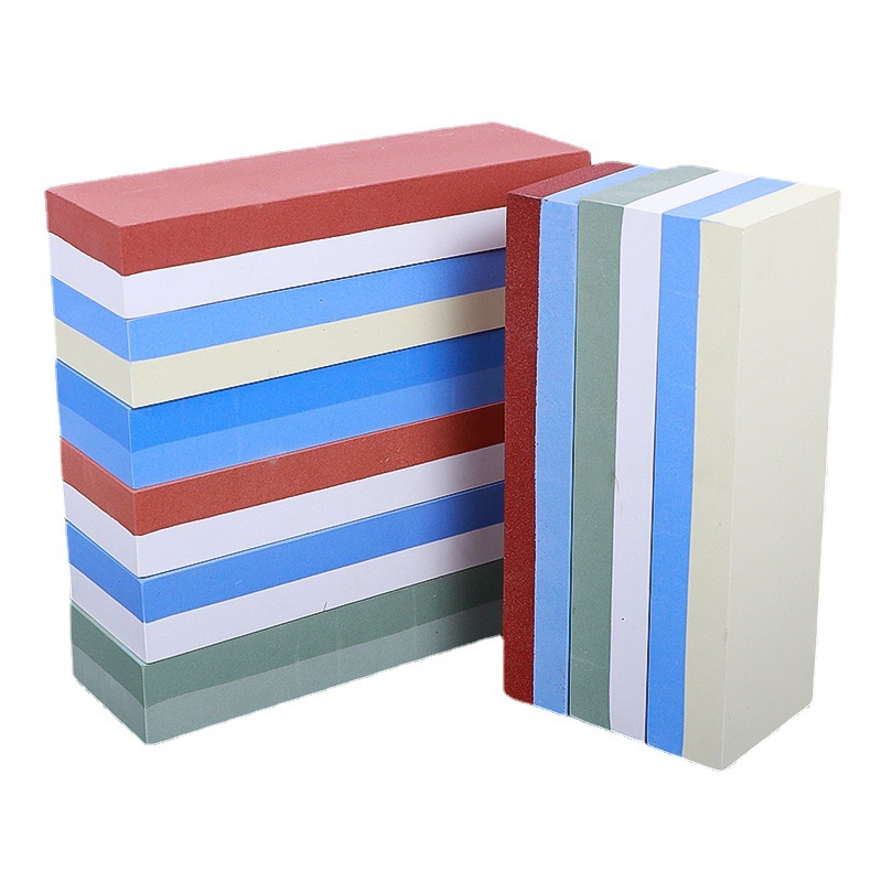 Double-sided whetstone, household kitchen knife, white corundum double-sided whetstone, coarse and fine oilstone, manual quick knife sharpener Item Picture