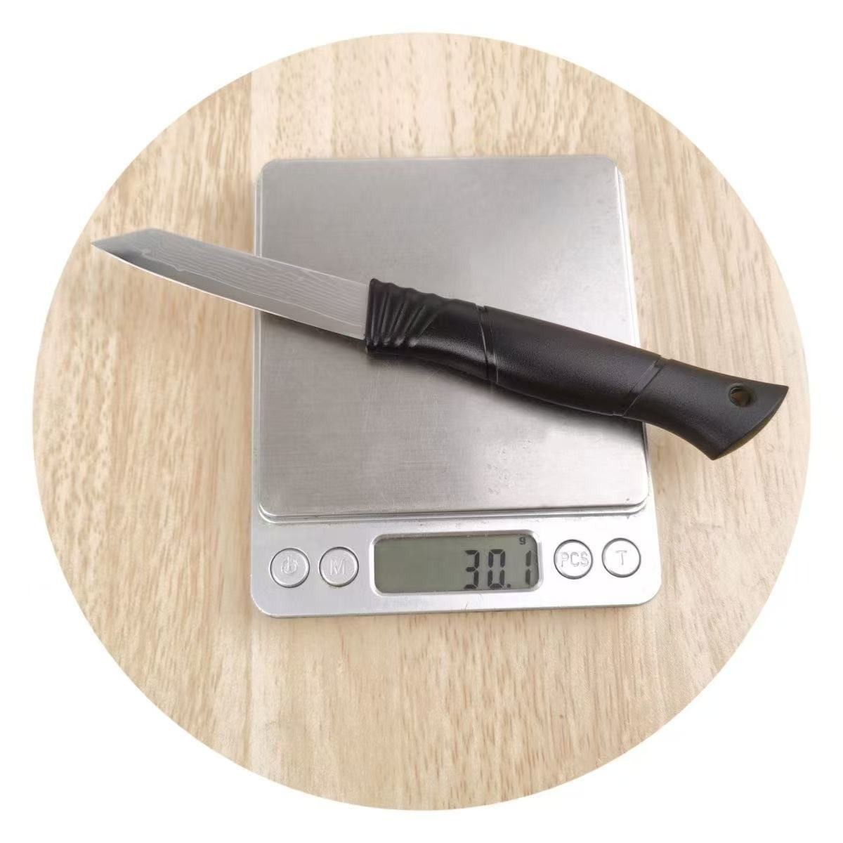In stock Damascus fruit knives, kitchen stainless steel fruit and vegetable knives, peelers, peelers, dormitory household knives Specification drawing