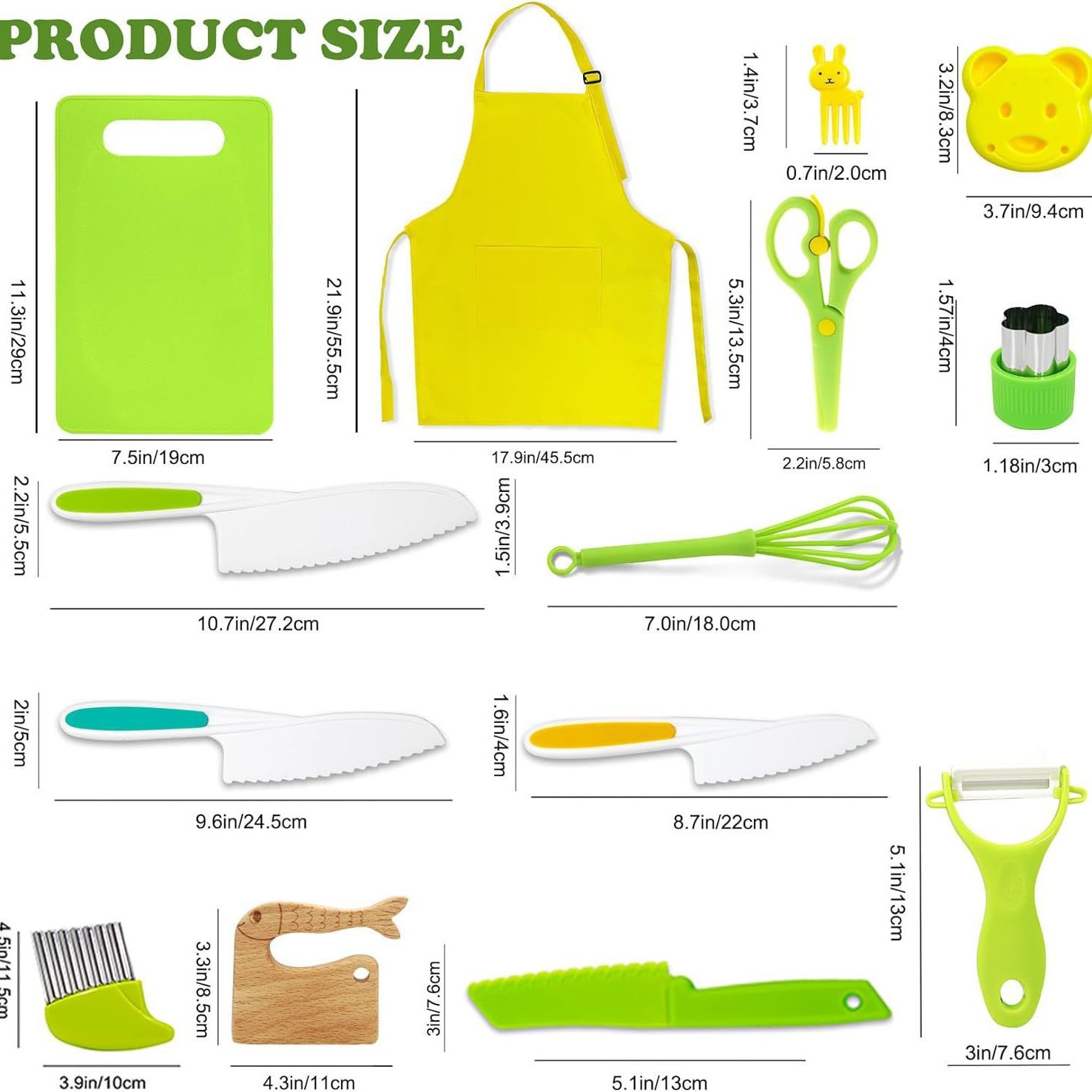 28-piece set of plastic knife children's toys, fruit knife, safety kitchen knife that won't hurt hands, fruit and vegetable cutting board set Item Picture
