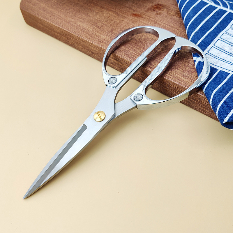 Factory wholesale K82 scissors, stainless steel alloy scissors, chicken bone scissors, kitchen scissors, household scissors, street stall diamond scissors details Picture