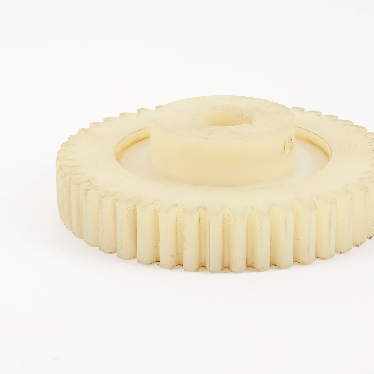Protruding MC nylon gear lifting machinery textile equipment parts wear-resistant self-lubricating nylon plastic spur gears Application Scenario