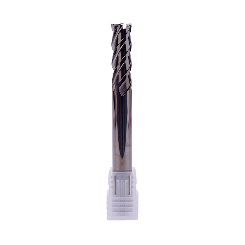 CNC metal ceramic milling cutter 65-degree flat-bottom four-edge mirror-finish super-hard ceramic milling cutter D2-D12 cross-border Item Picture