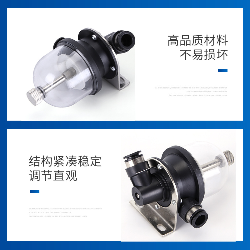Air-driven food and chemical VFR20 vacuum filter with joints 10-10/8-8/12-12/16/6-6 Specification drawing