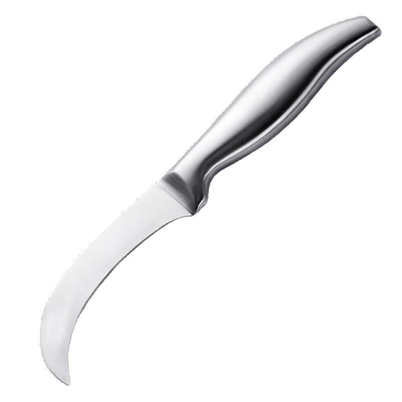 Stainless steel fruit curved knife with sharp edges, specifically designed for peeling bananas, sugarcane, mangoes, jackfruits, pineapples and other fruits in fruit stores Item Picture
