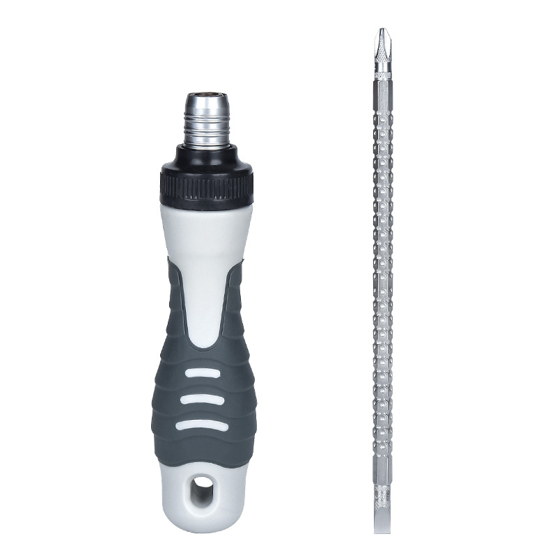 Japanese-style multi-purpose ratchet dual-purpose telescopic screwdriver, cross quick screwdriver, screwdriver, labor-saving semi-automatic Fukuoka tools undefined
