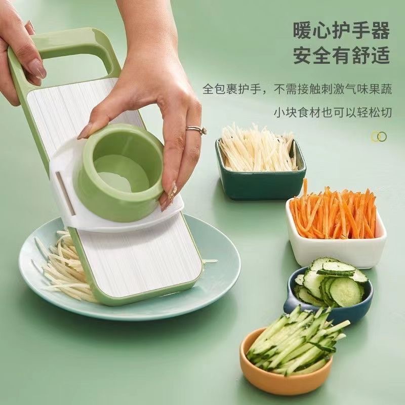 A vegetable slicer, a potato shreder, a radish and cucumber shreder, a grater, a slicer, and a multi-functional home kitchen tool details Picture