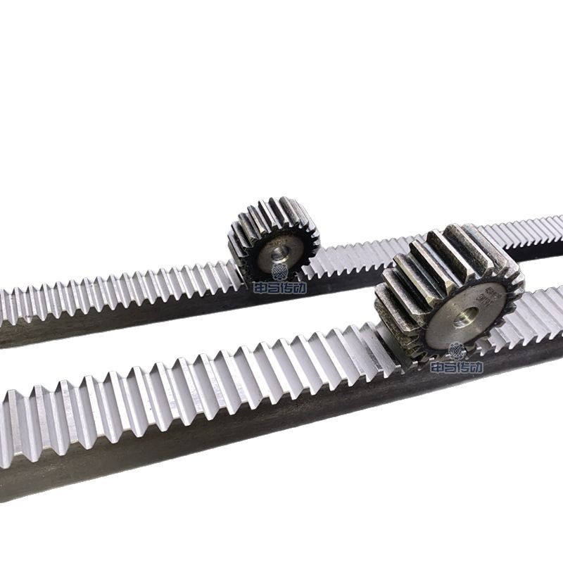 Straight rack and pinion guide rails, 45 steel, high-frequency quenched motor machine tools, 1.5, 2.5, 3, 4, 5, 6M module Item Picture